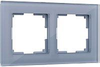 Рамка универсальная Werkel Favorit 2-м. стекло серый